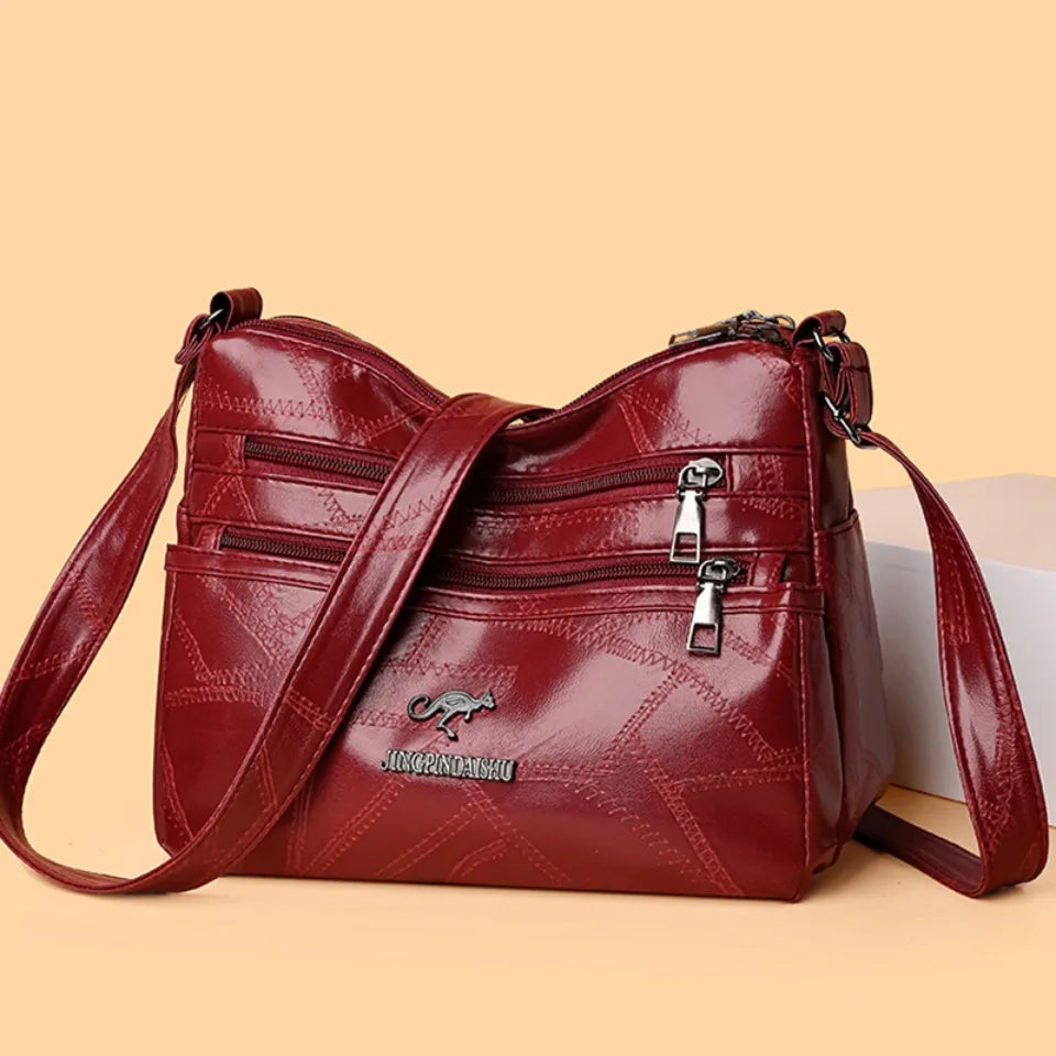 High Quality Women's Bag Design Multi-pocket Ladies Crossbody Shoulder Bags Vintage Pu Leather Luxury Purses and Handbags 2025