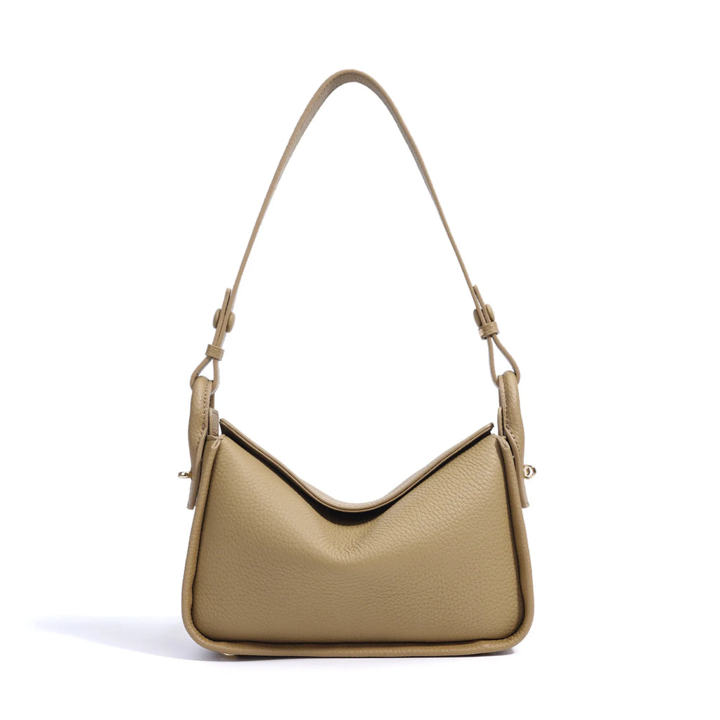 2025 New Genuine Leather Handbag Minimalist  Commuting Tote Large Capacity Light Luxury Women's Shoulder Bag High Quality